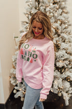 Pink Christmas Tree HO Graphic Pullover Sweatshirt