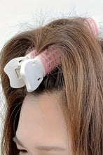 Pink Color Block Plastic Heatless Bouffant Hair Clip