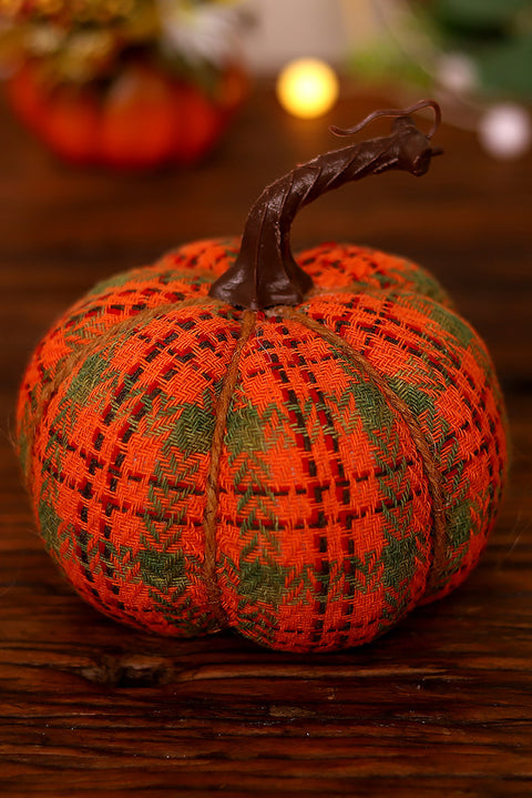 Orange Thanksgiving Cloth Pumpkin Home Ornament