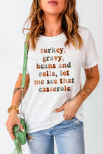 Camiseta gráfica con estampado de calabaza Happy Fall Y'all