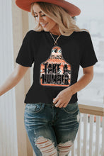 TAKE A NUMBER Graphic Crew Neck Tee