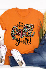 Its Fall Yall Animal Print Casual T Shirt