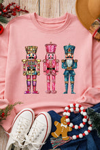 Pink Shimmer Nutcracker Graphic Christmas Pullover Sweatshirt