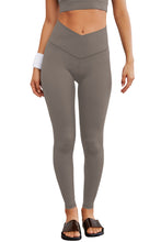 Leggings activos sin costuras con cintura arqueada gris