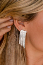 Silvery Tassel Alloy Stud Earrings