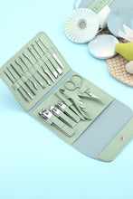 Grass Green 16pcs Portable Manicure Nail Clippers Set