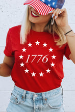 Red Star 1776 Graphic Crewneck T Shirt