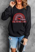 Heart Shaped Embroidered Pullover Sweatshirt