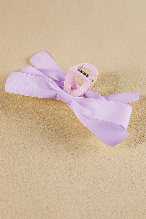 Orchid Petal Bow Decor Large Hair Claw Clip