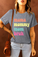 Gray mama mommy mom bruh Crew Neck Graphic Tee