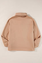 Light French Beige Drawstring Turtleneck Dolman Sleeve Sweatshirt