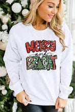 Wake Pray Slay Glitter Print Pullover Sweatshirt