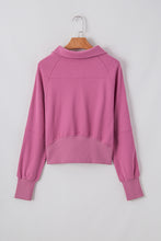 Valerian Quarter Zip Stand Neck Kangaroo Pocket Sweatshirt