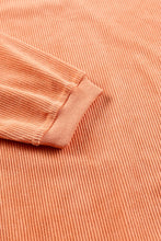 Sudadera oversize con cordón de canalé JOLENE naranja 