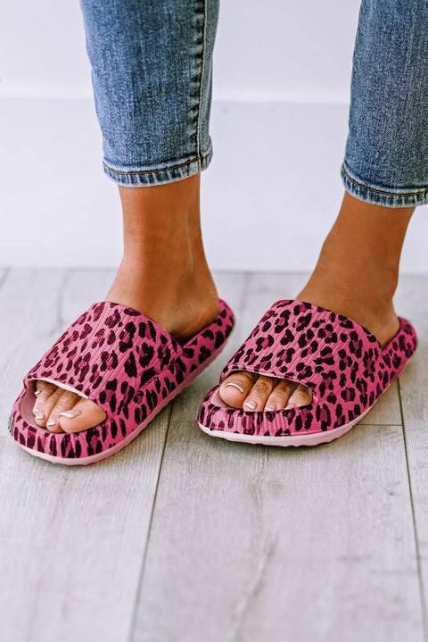 Print Thick Sole Slip On Slippers