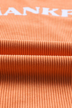 Sudadera oversize con cordón de canalé JOLENE naranja 