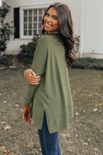 Gray Cowl Neck Shift Tunic Top