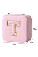 Pink Portable Chenille T Small Jewelry Box