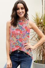 Multicolor Floral Print Relaxed Tank Top