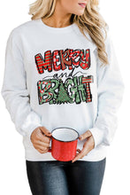 Wake Pray Slay Glitter Print Pullover Sweatshirt