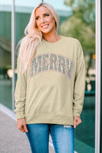 MERRY and BRIGHT Leopard Print Pullover Sweatshirt