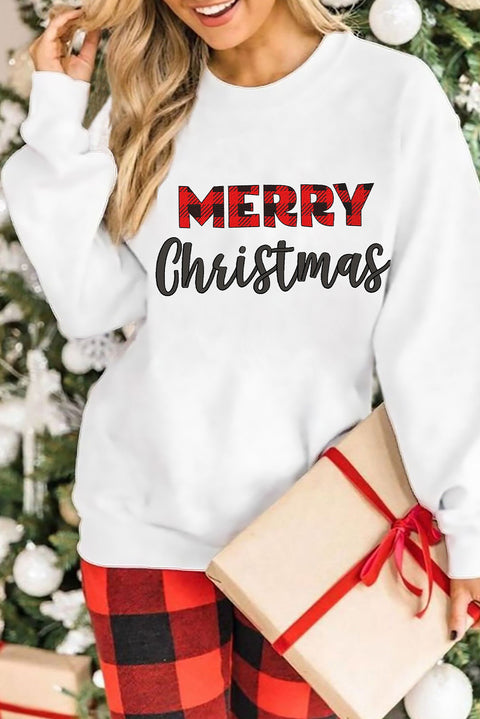 MERRY and BRIGHT Leopard Print Pullover Sweatshirt