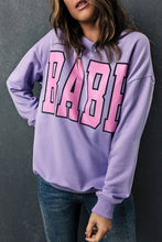 Sudadera con estampado de letras BABE