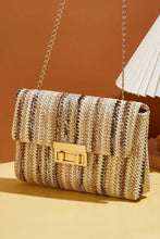 Camel Bohemian Woven Gold Chain Shoulder Bag