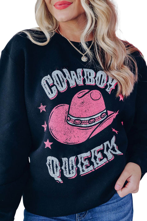 Heart Shaped Embroidered Pullover Sweatshirt