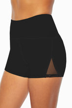 Mesh Cutout Patchwork Swim Shorts