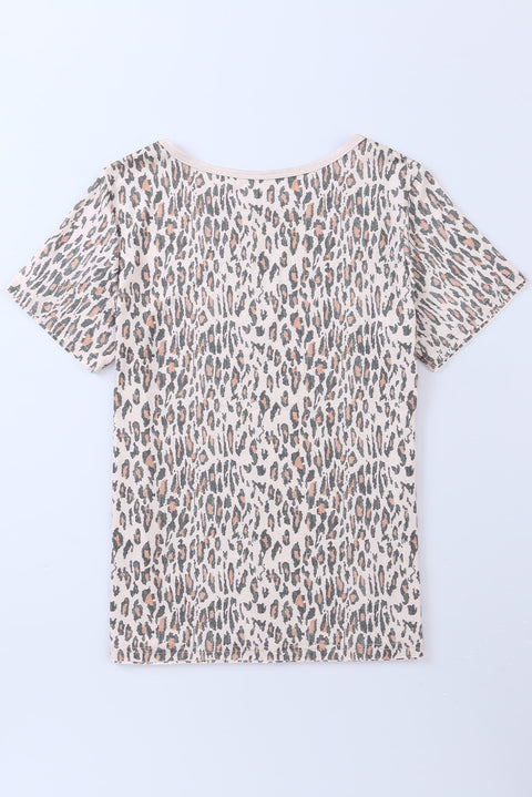 Animal Print Casual T-shirt