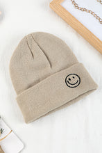 White Smiley Face Eaveless Beanie Hats