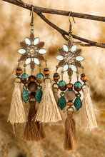 Chestnut Western Tassel Dangle Earrings