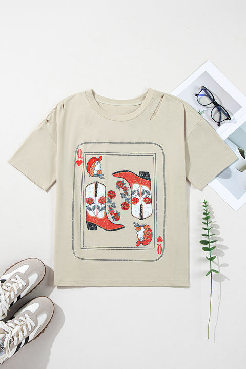 Parchment Cowgirl Queen Graphic Tee