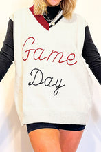 White Vintage Game Day Sweater Vest