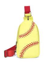 Yellow Balls Pattern PU Leather Zipped Sling Bag