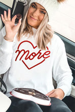 Heart Shaped Embroidered Pullover Sweatshirt