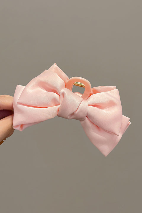 Pink Sweet Bow Knot Large Hair Claw Clip