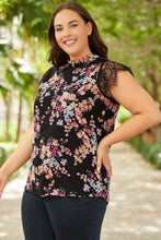 Blusa de gasa con estampado de flores silvestres