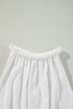 White Lace Sleeveless Knot Hollow Out Back Tied Waist Mini Dress