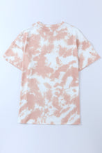 Tie-dye Round Neck Short Sleeve Top