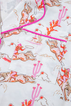 White Cowgirl Country Print Pajamas Set