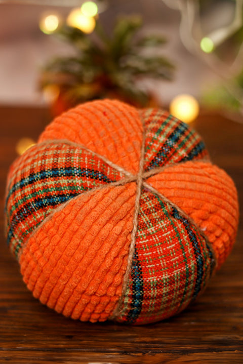 Orange Thanksgiving Cloth Pumpkin Home Ornament