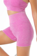 Seamless Ribbed Knit Butt Lifter Yoga Shorts