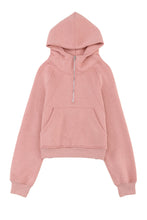 Quarter Zip Kangaroo Pocket Hoodie