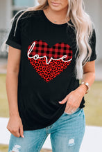 Caqui Camiseta gráfica de manga corta con estampado de leopardo AMEN