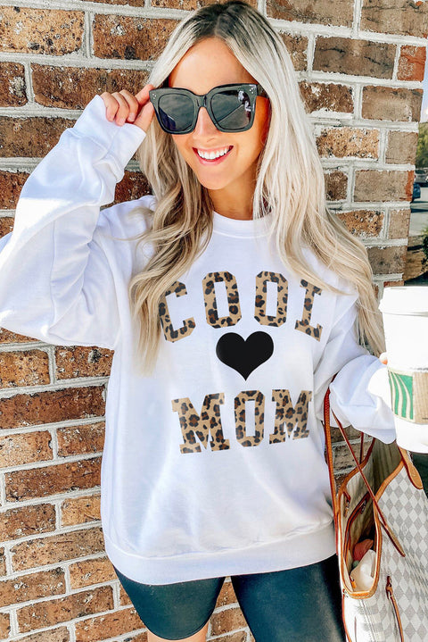 Heart Shaped Embroidered Pullover Sweatshirt