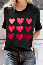 Camiseta con estampado de corazón y lentejuelas