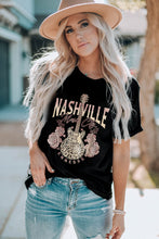 NASHVILLE MUSIC CITY Graphic Crew Neck Tee