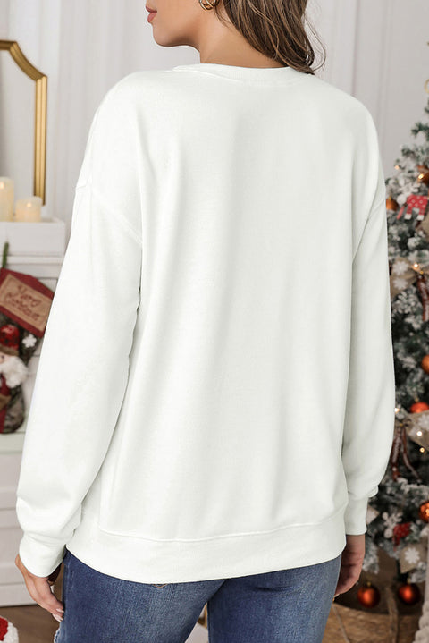 MERRY and BRIGHT Leopard Print Pullover Sweatshirt